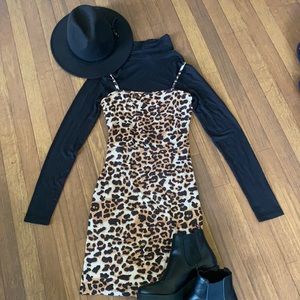 *NEVER WORN* Cheetah Bodycon Dress